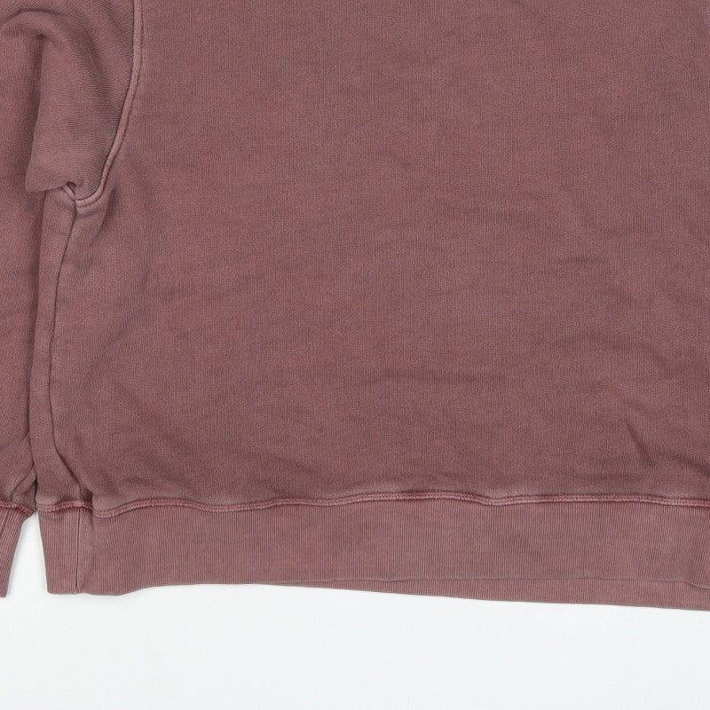Per Una Women’s Pink L Pullover Sweatshirt Balloon Sleeves Cotton