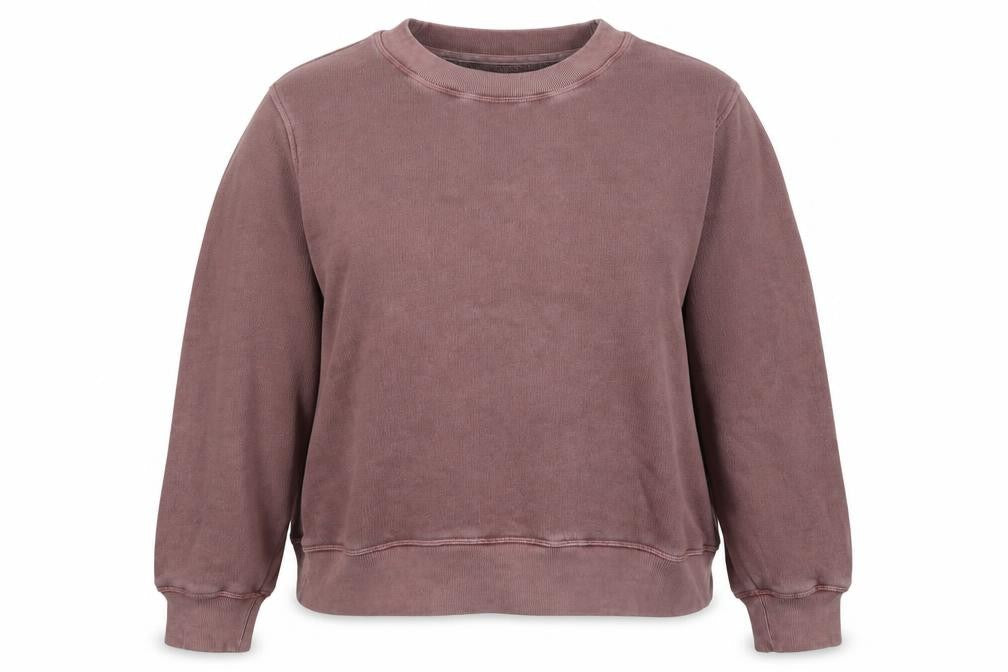 Per Una Women’s Pink L Pullover Sweatshirt Balloon Sleeves Cotton