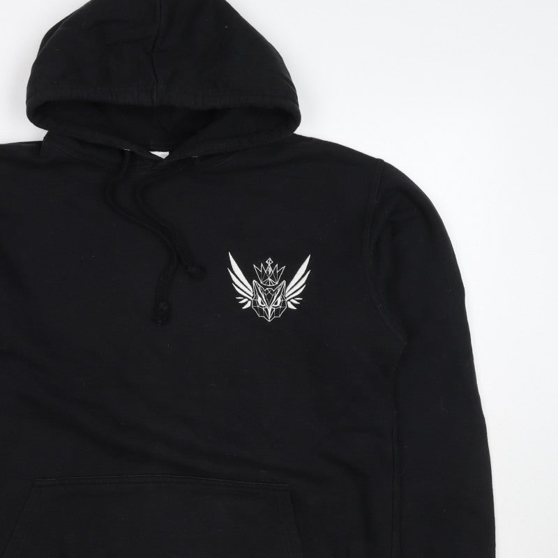 Stars & Stripes Mens Black L Pullover Graphic Print Hoodie