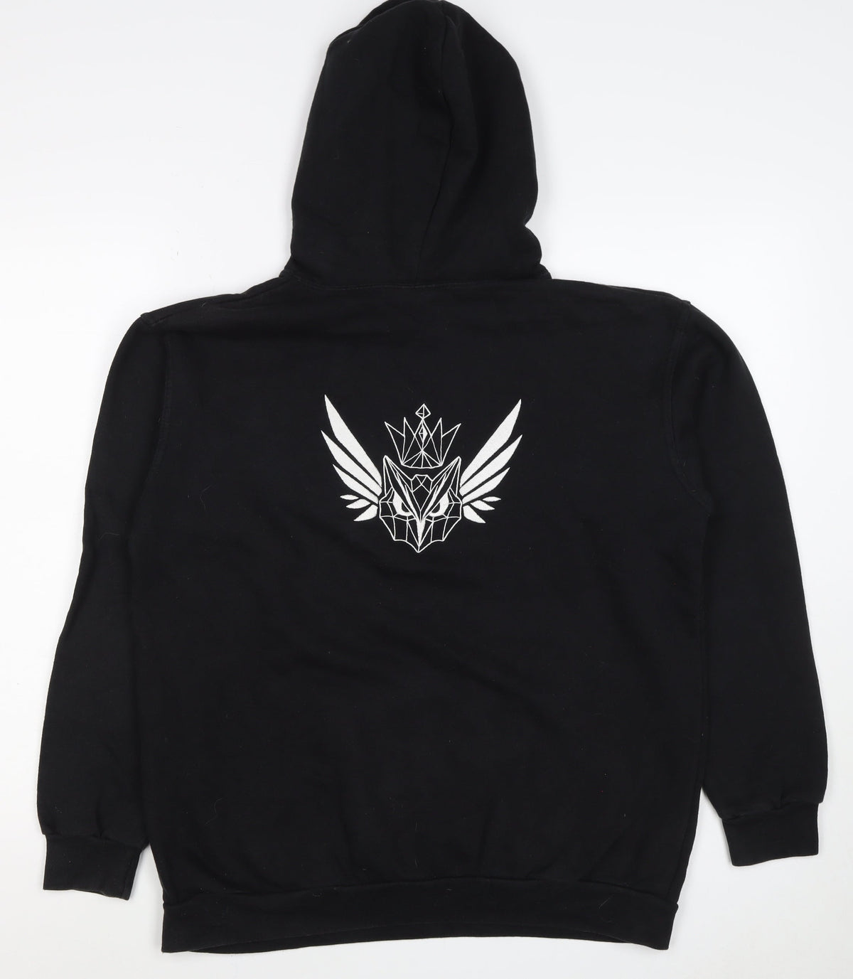 Stars & Stripes Mens Black L Pullover Graphic Print Hoodie