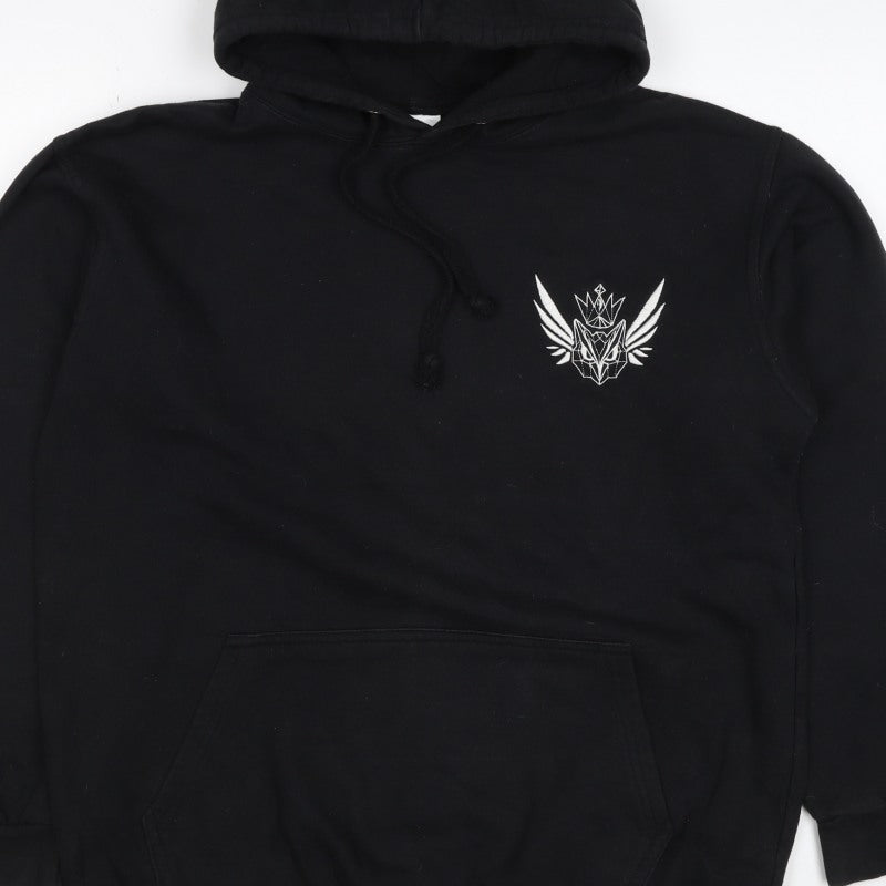 Stars & Stripes Mens Black L Pullover Graphic Print Hoodie