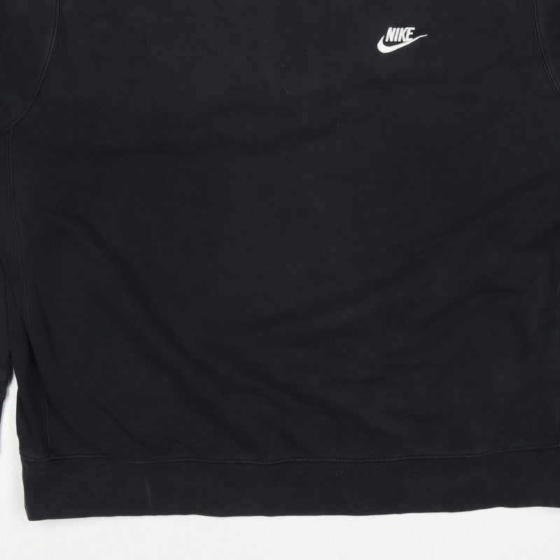 Nike Unisex Adults Black XL Logo Crew Neck Pullover Sweatshirt