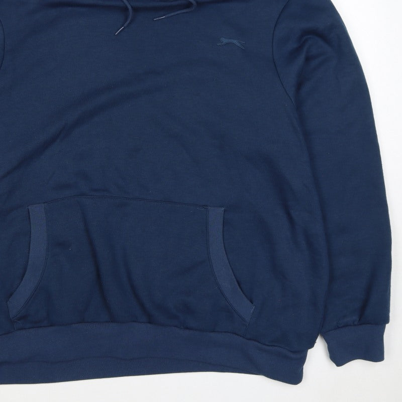 Slazenger Men's Blue 2XL Pullover Hoodie Logo Kangaroo Pocket