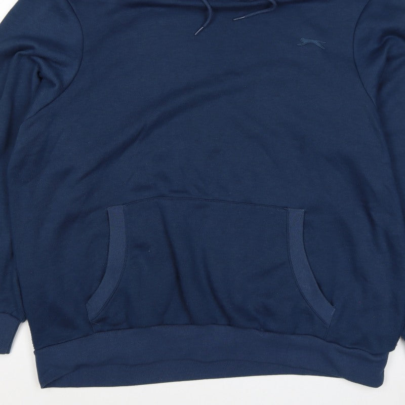 Slazenger Men's Blue 2XL Pullover Hoodie Logo Kangaroo Pocket