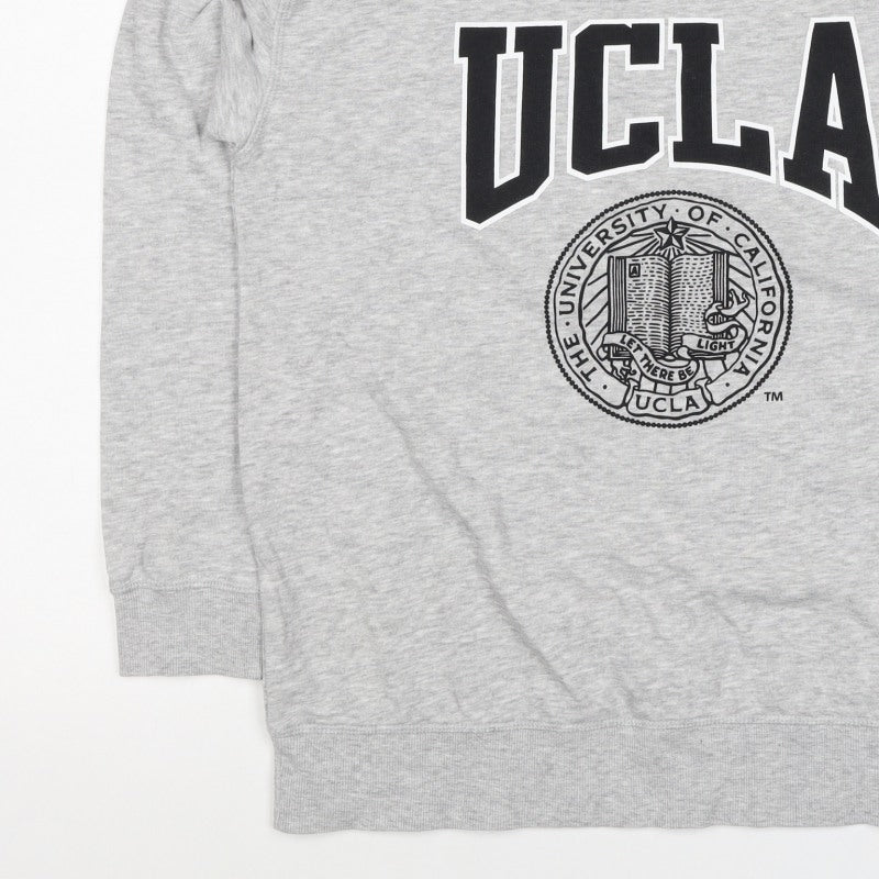 H&M Women’s Grey S UCLA University Logo Crew Neck Sweatshirt