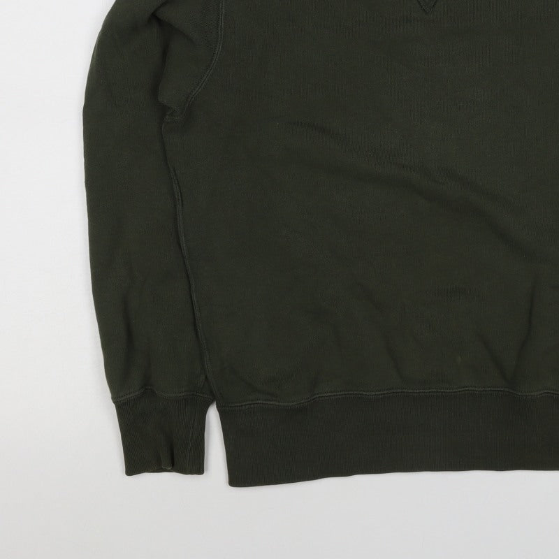 UNIQLO Men’s Green XS Crew Neck Pullover Cotton Sweatshirt