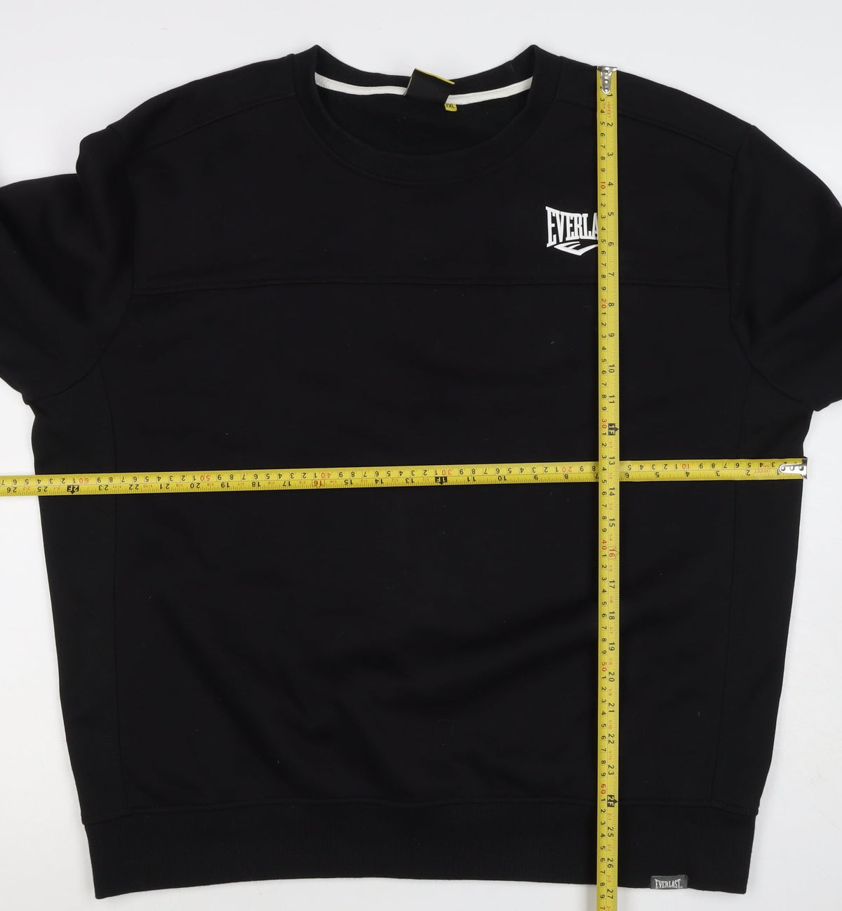Everlast Men's Black 2XL Pullover Crew Neck Logo Sweatshirt