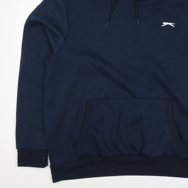 Slazenger Men’s Blue 2XL Pullover Hoodie Logo Drawstring Pockets