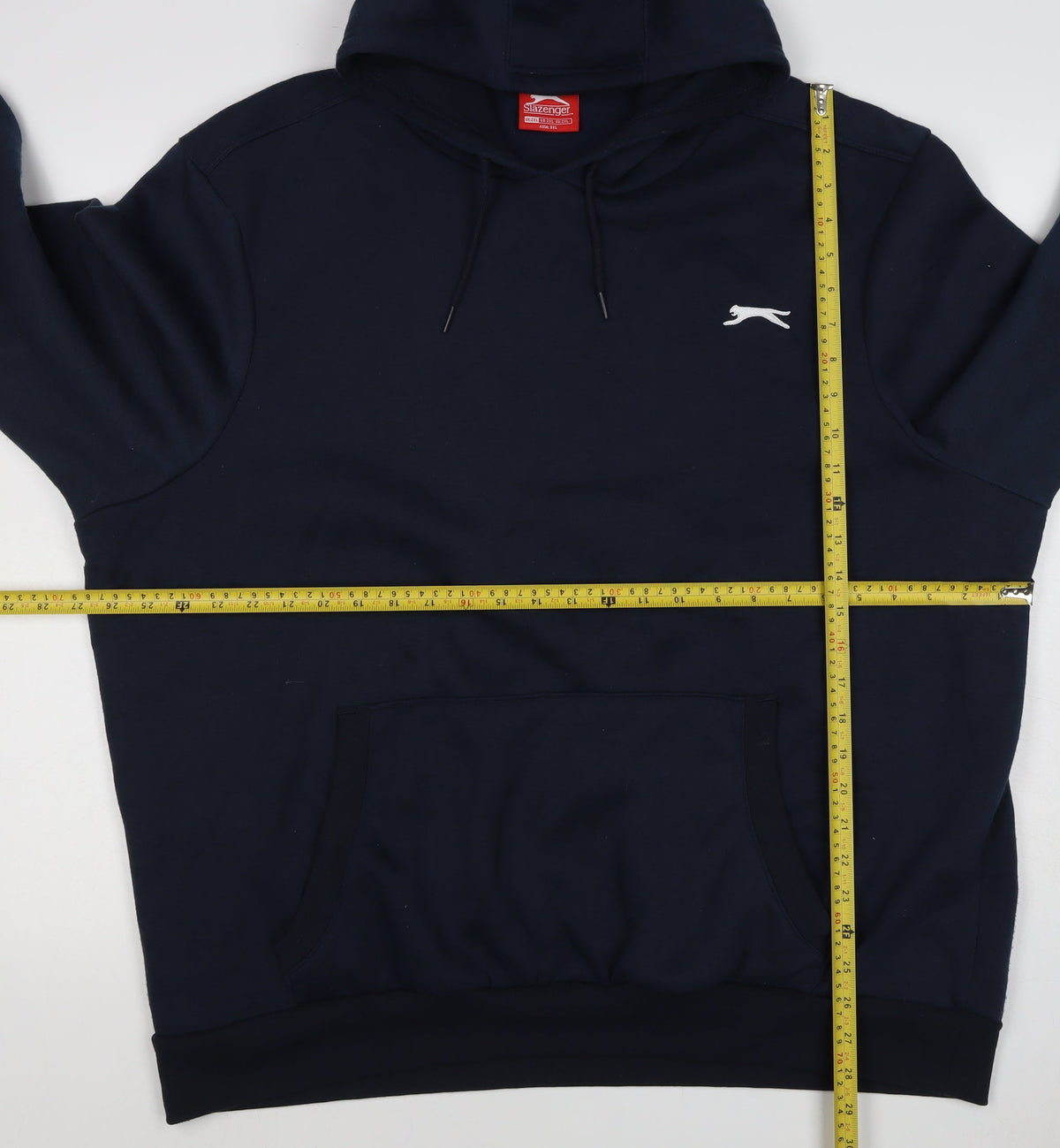 Slazenger Men’s Blue 2XL Pullover Hoodie Logo Drawstring Pockets