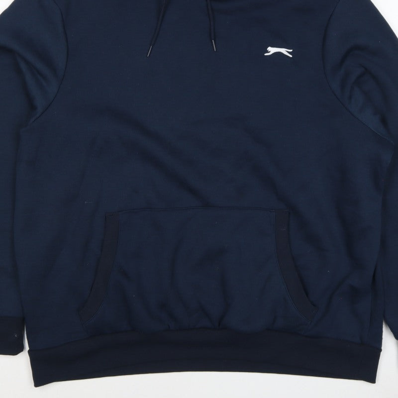 Slazenger Men’s Blue 2XL Pullover Hoodie Logo Drawstring Pockets