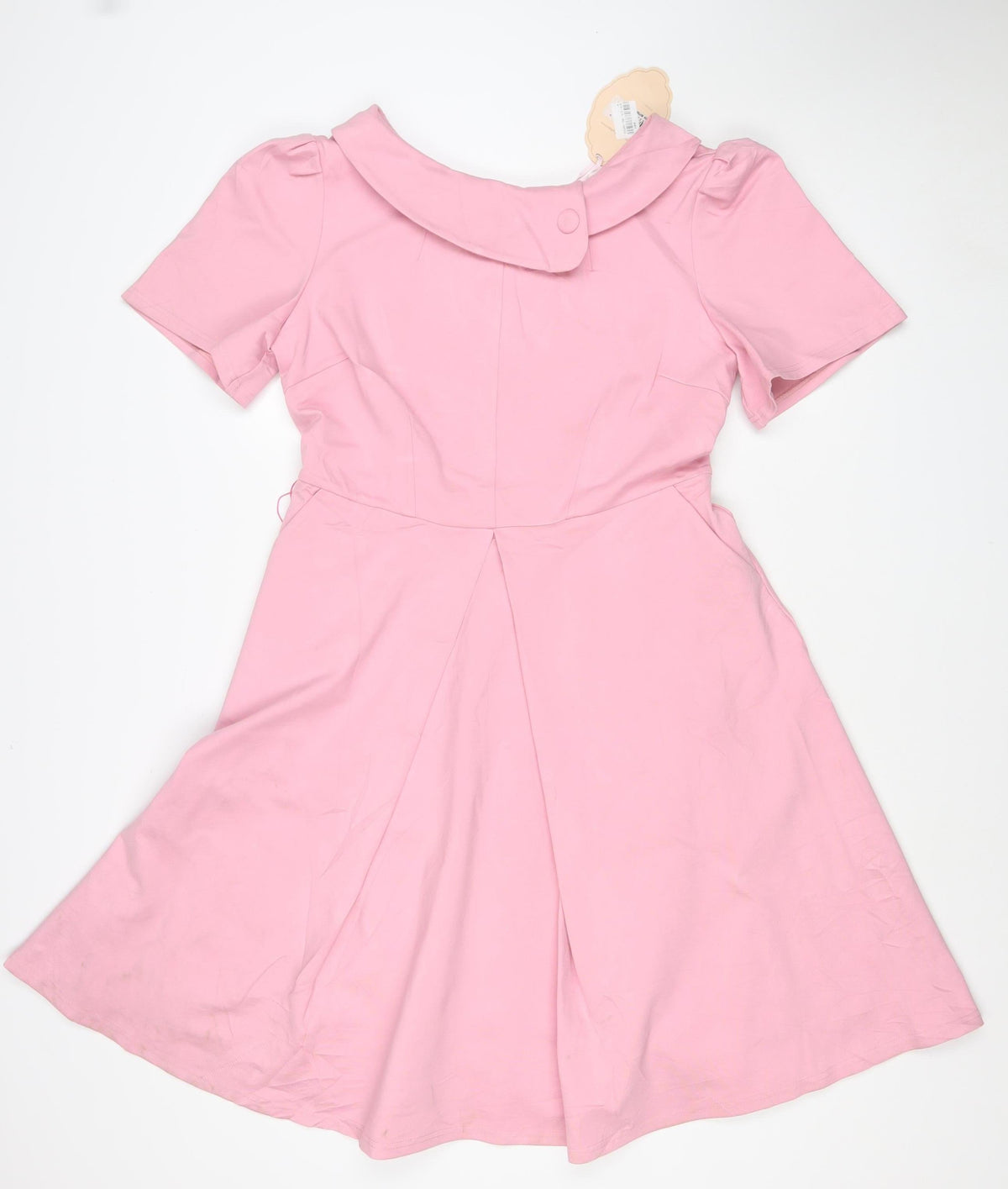 Jolie Moi Women Pink UK 14 Fit & Flare Midi Flutter Sleeve Dress