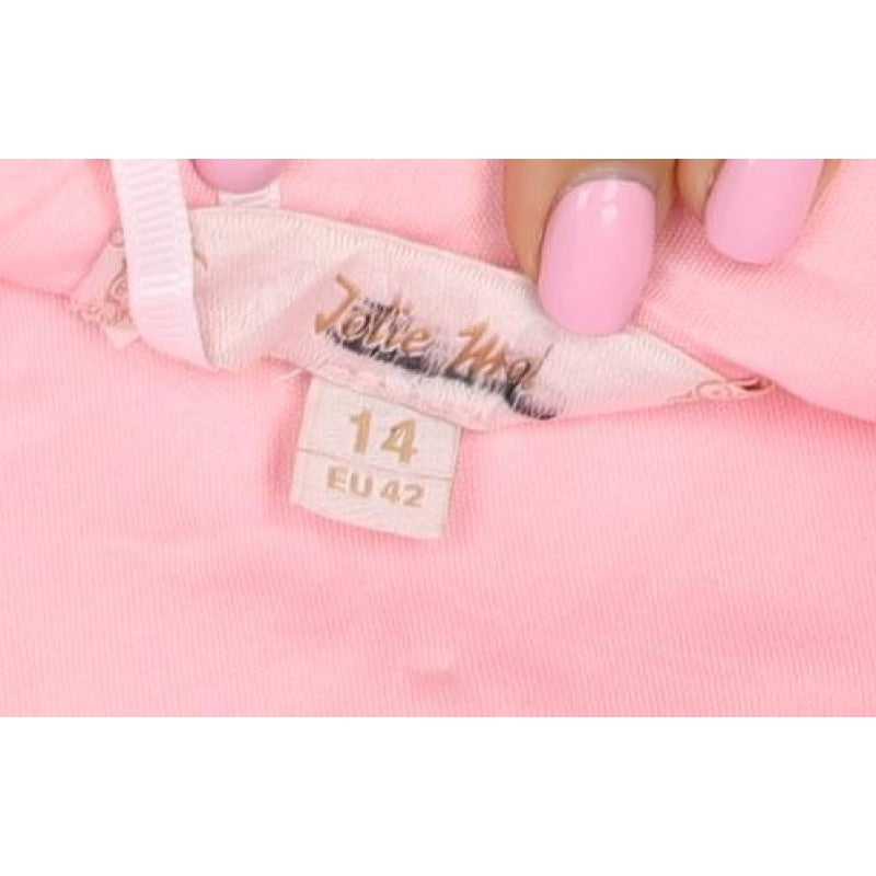 Jolie Moi Women Pink UK 14 Fit & Flare Midi Flutter Sleeve Dress