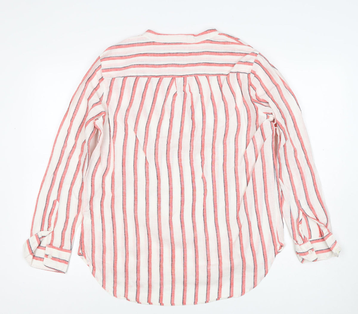 GAP Women’s Multicoloured Striped Linen Tunic Blouse Size M