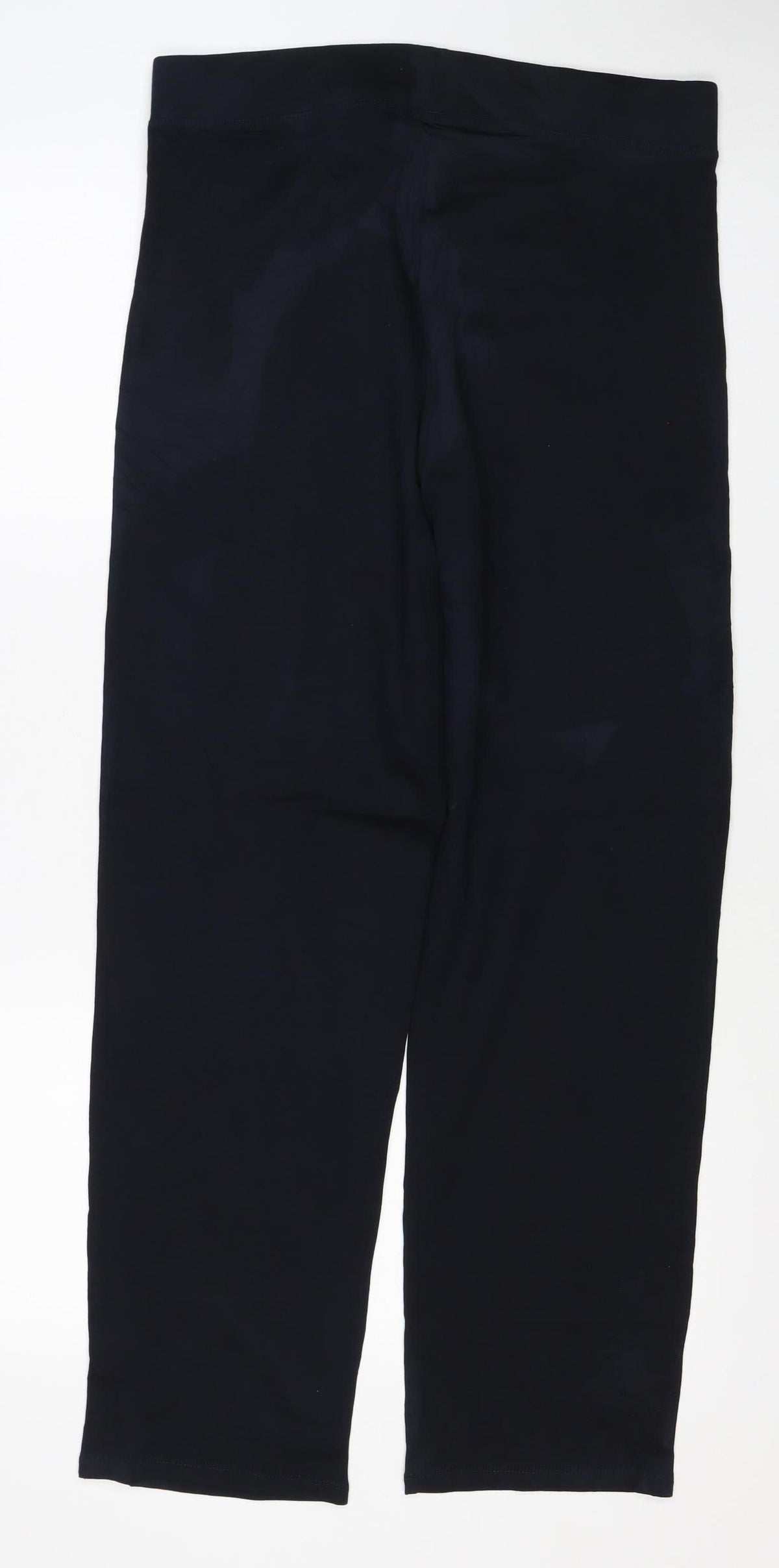 M&S Women’s Blue Size 14 Regular Stretch Cotton Jersey Leggings