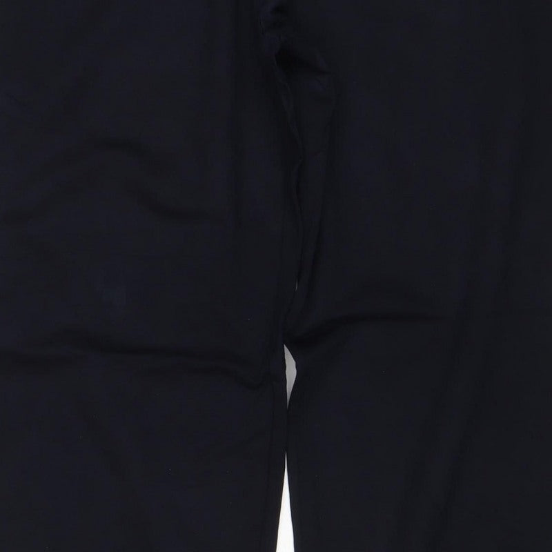 M&S Women’s Blue Size 14 Regular Stretch Cotton Jersey Leggings