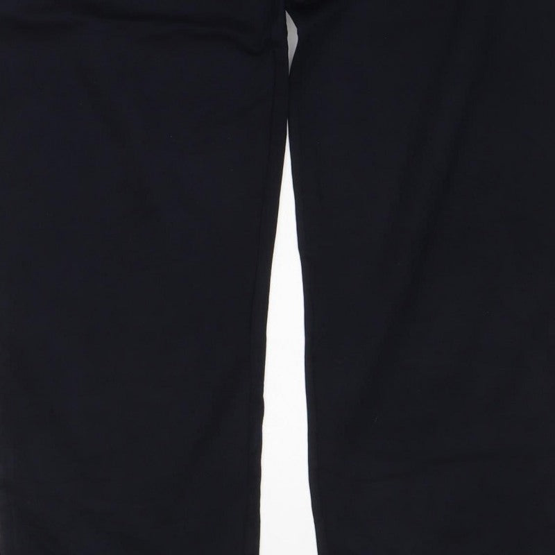 M&S Women’s Blue Size 14 Regular Stretch Cotton Jersey Leggings