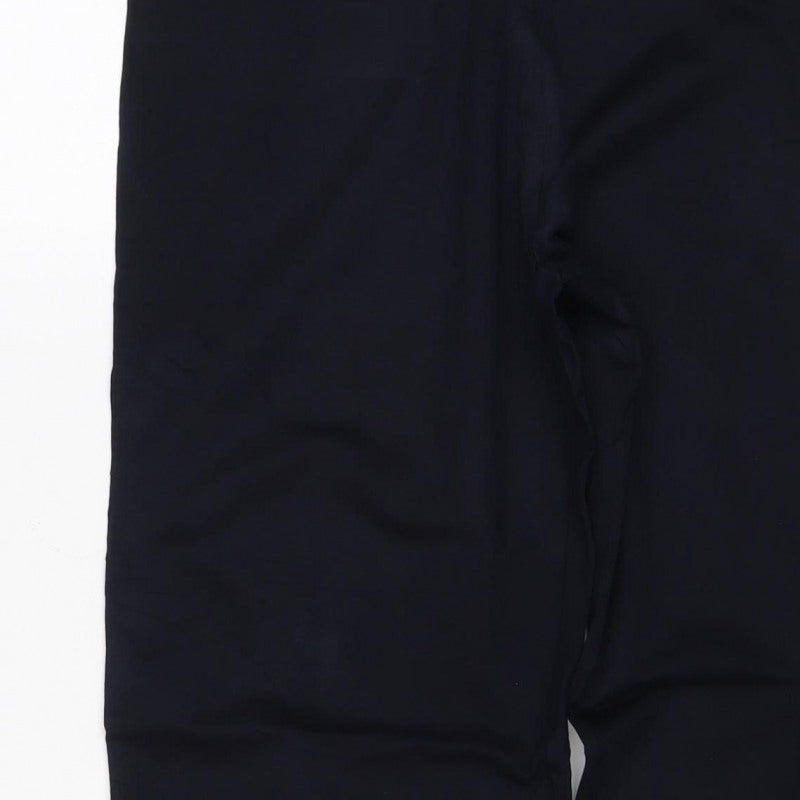 M&S Women’s Blue Size 14 Regular Stretch Cotton Jersey Leggings