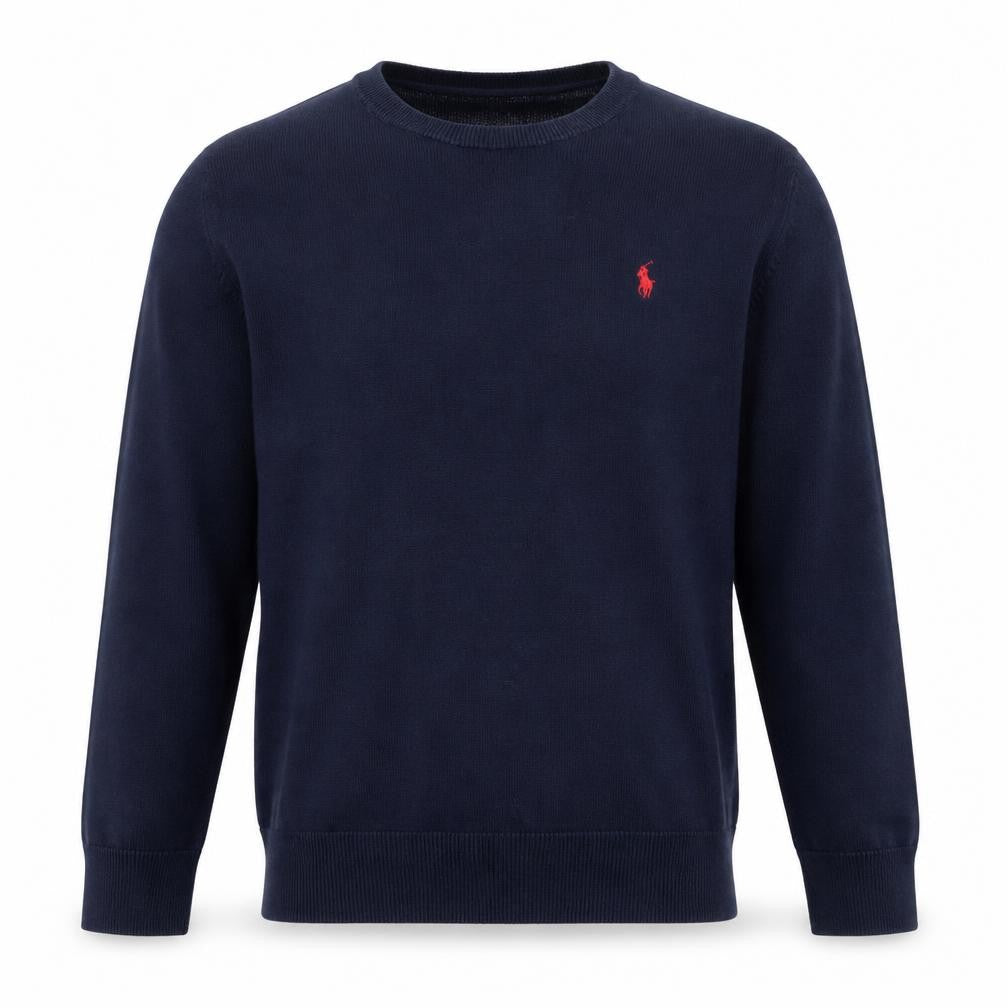 Polo Ralph Lauren Teens Blue Size 14 Cotton Logo Crew Neck Jumper
