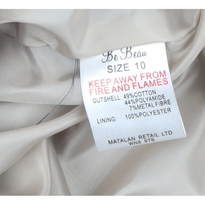 Be Beau Women’s Beige Size 10 Hooded Parka Jacket Lightweight