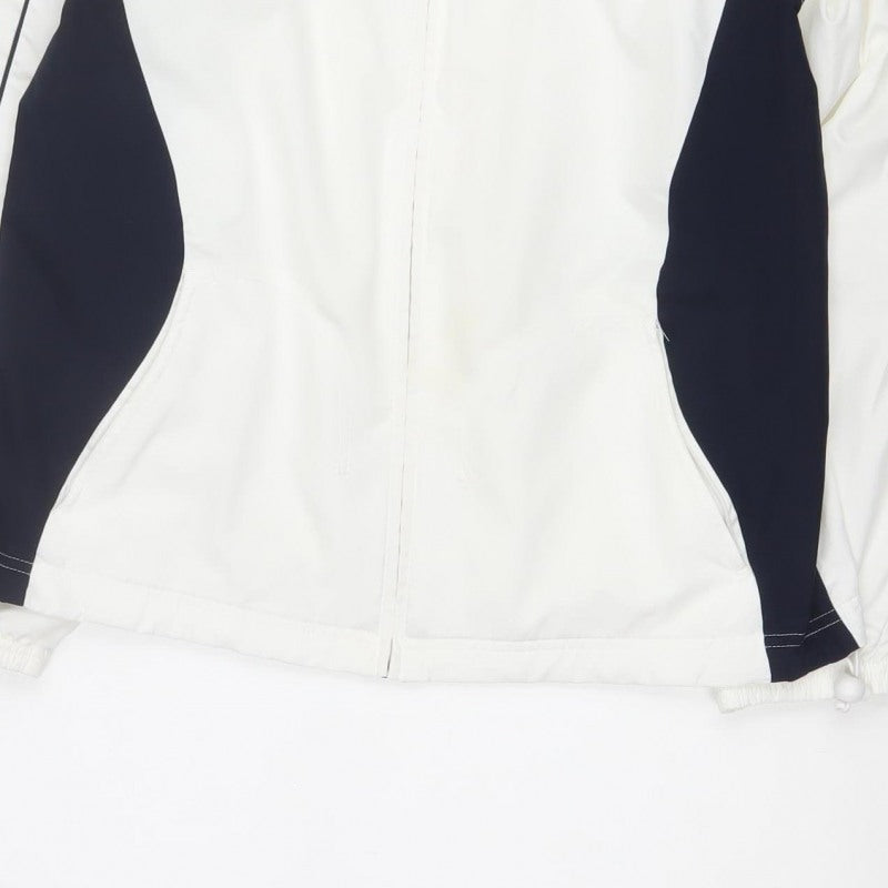 Reebok Women's White & Black UK 14 Track Jacket Full Zip