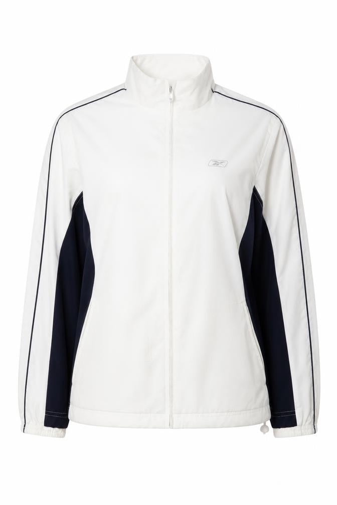 Reebok Women's White & Black UK 14 Track Jacket Full Zip
