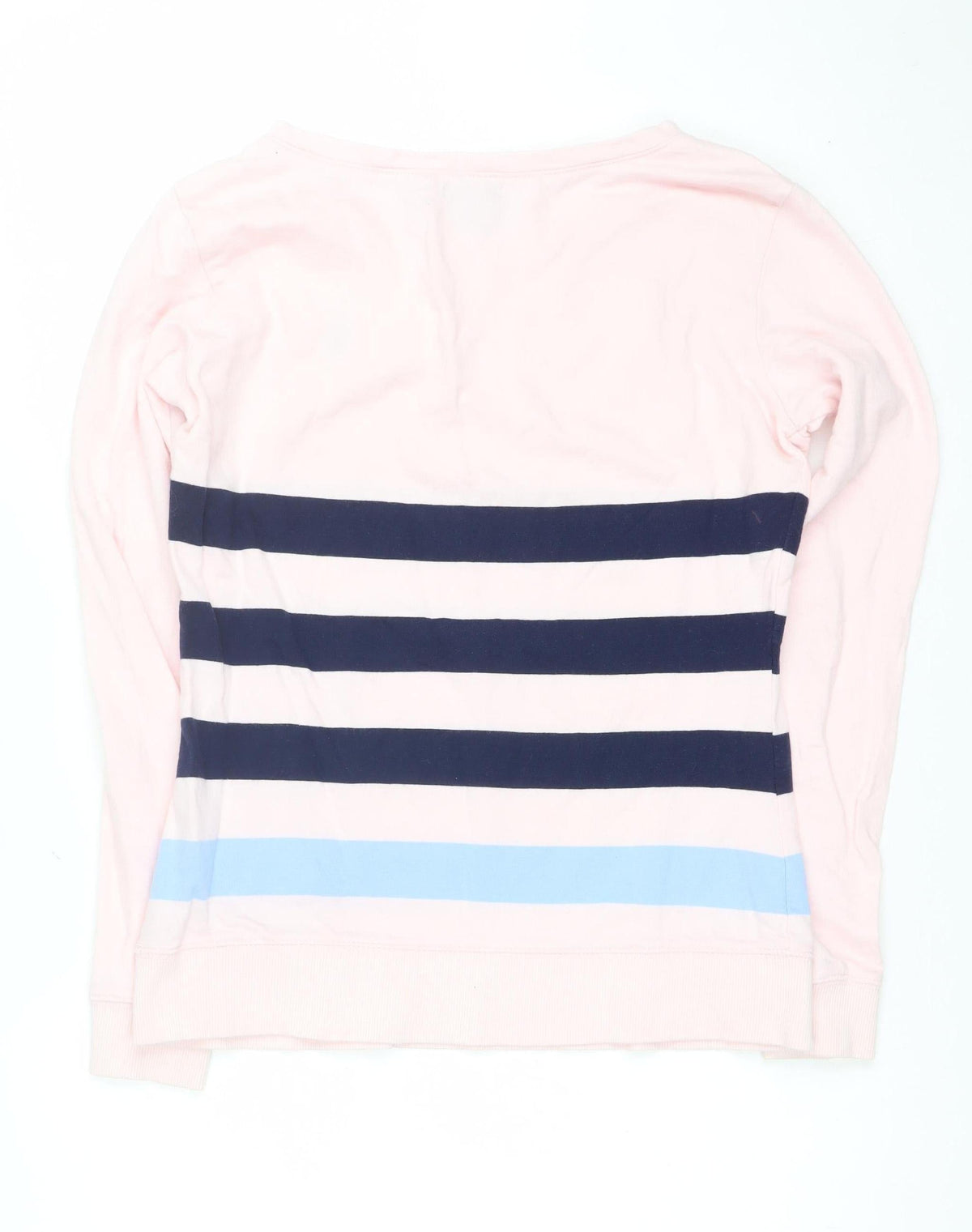 U.S. Polo Assn. Women’s Pink XS Striped Logo Pullover Sweatshirt