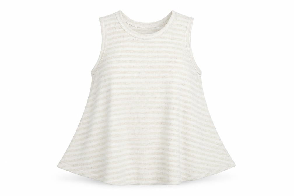 Next Women’s Ivory Stripe Sleeveless Tunic Tank Top UK 14
