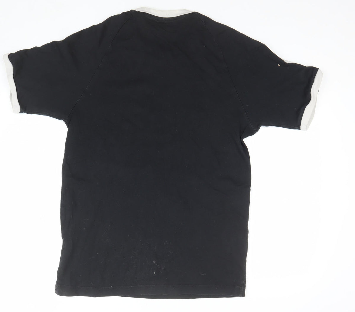 adidas Men's Black White M 3-Stripes Trefoil Short Sleeve T-Shirt
