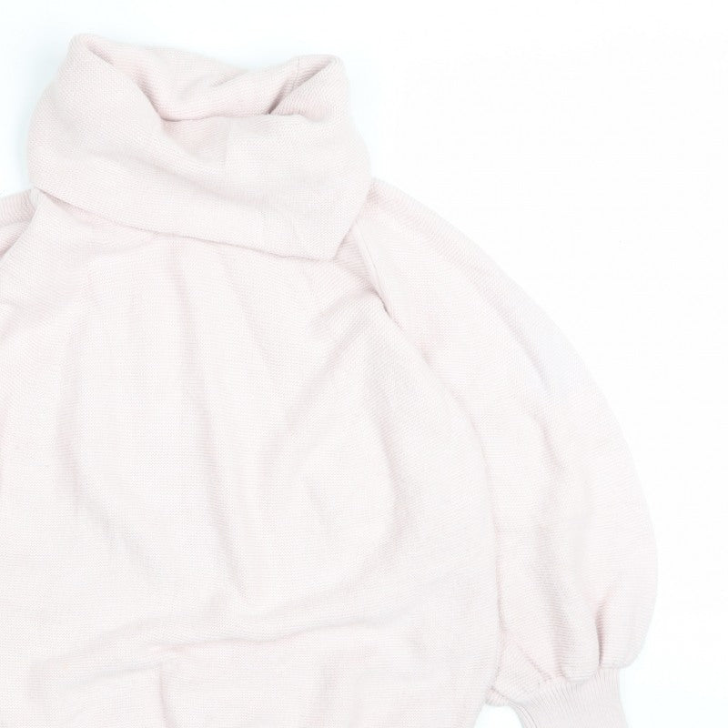 Phase Eight Womens Pink L Cowl Neck Balloon Sleeve Cashmere Jumper