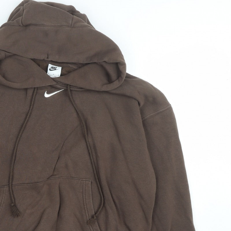 Nike Women’s Brown Logo Pullover Fleece Hoodie Size M