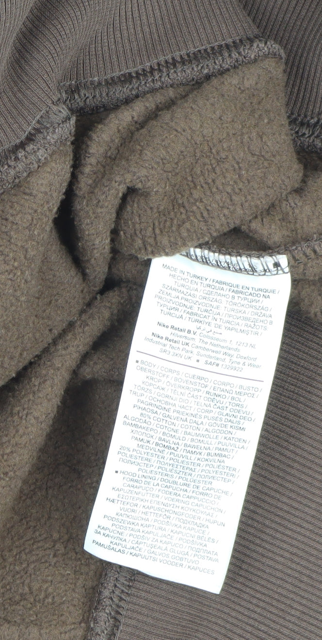 Nike Women’s Brown Logo Pullover Fleece Hoodie Size M
