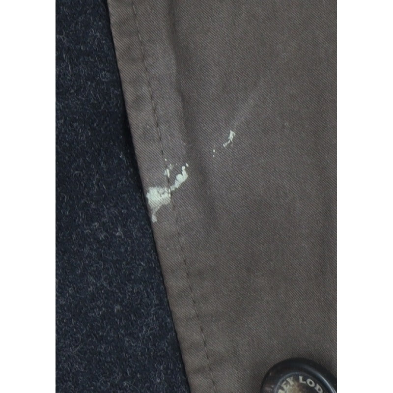 Loden Frey Men's Brown Size 52 Hooded Parka Coat Lined Button Winter