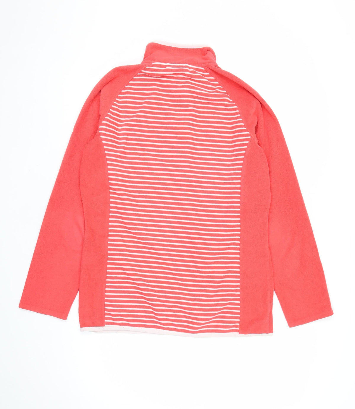 Craghoppers Women’s Red Striped UK 12 Half Zip Fleece Sweatshirt