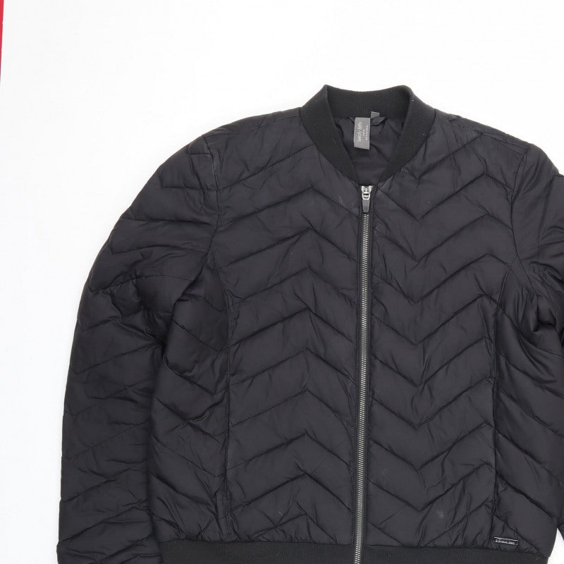 Sweaty Betty Unisex Adults Black S Quilted Padded Bomber Jacket