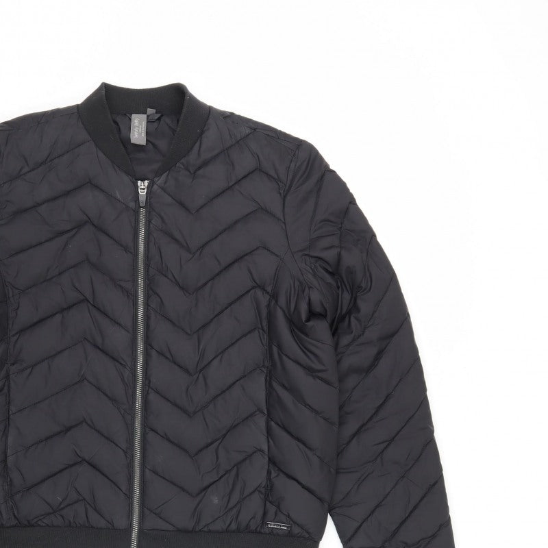 Sweaty Betty Unisex Adults Black S Quilted Padded Bomber Jacket