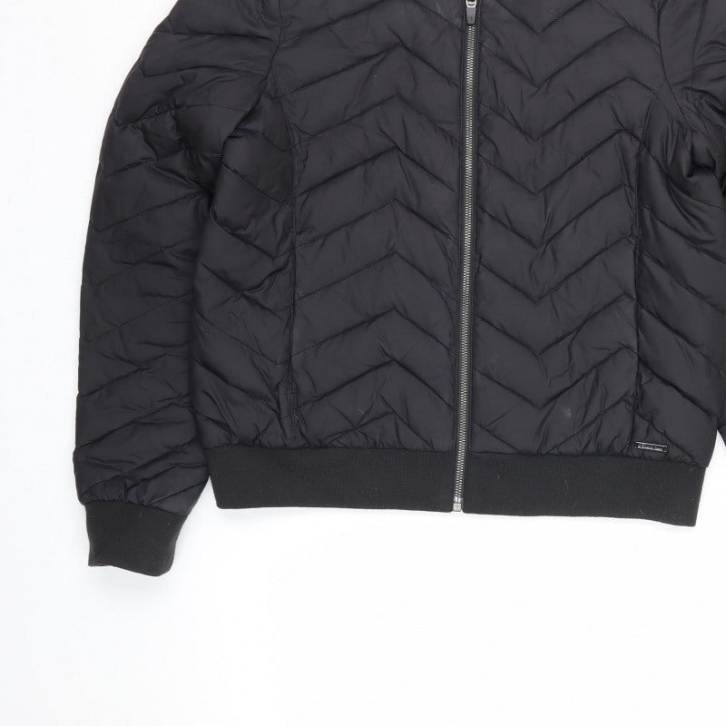 Sweaty Betty Unisex Adults Black S Quilted Padded Bomber Jacket