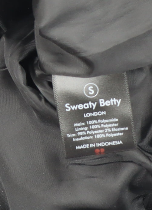 Sweaty Betty Unisex Adults Black S Quilted Padded Bomber Jacket
