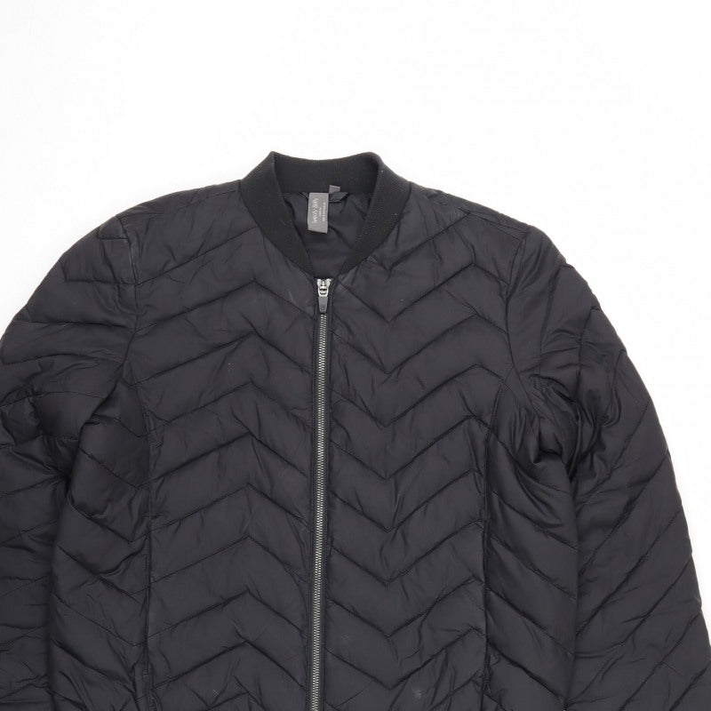 Sweaty Betty Unisex Adults Black S Quilted Padded Bomber Jacket
