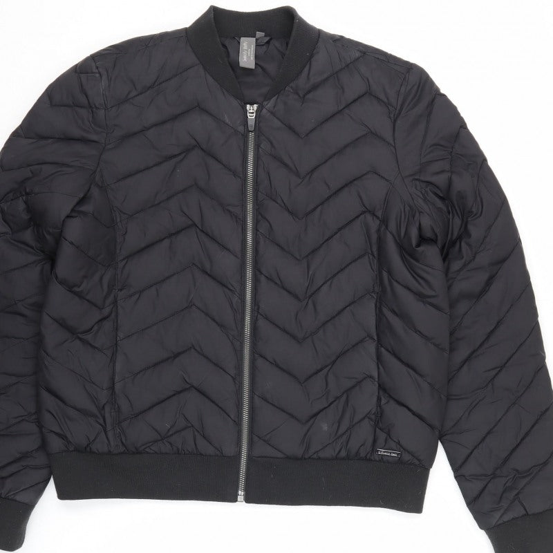 Sweaty Betty Unisex Adults Black S Quilted Padded Bomber Jacket
