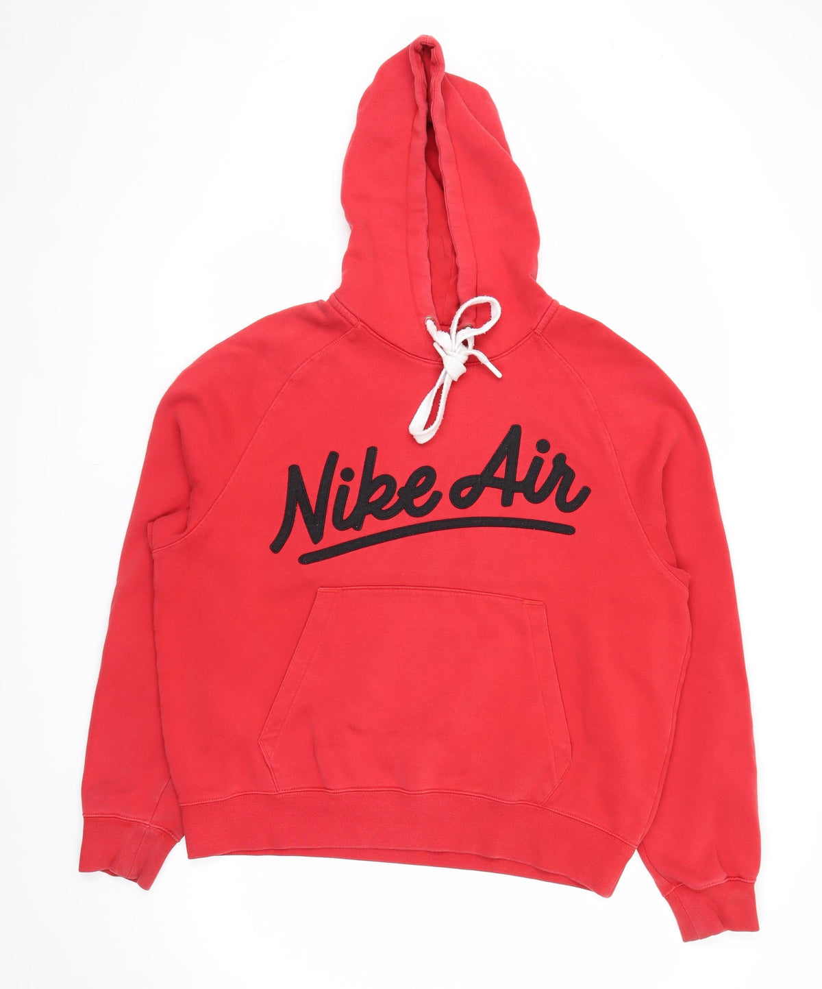 Nike Air Men’s Red M Pullover Hoodie Logo Graphic Fleece
