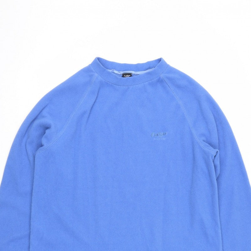 Cotton Traders Men’s Blue M Fleece Mock Neck Pullover Sweatshirt