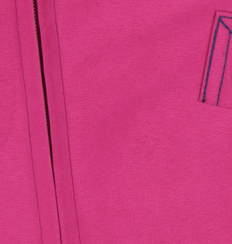 EWM Women's Pink Size 16 Basic Jacket Collared Full Zip