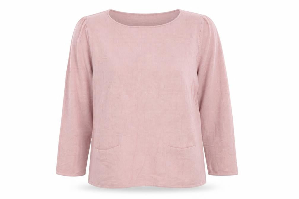 COS Women Pink Cotton Knit Pocket Pullover Jumper Size M