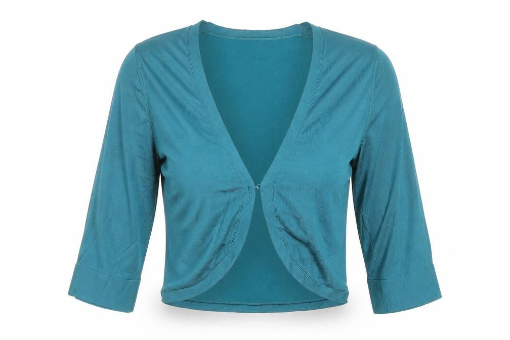 Phase Eight Women’s Blue V-Neck 3/4 Sleeve Open Cardigan Size 10