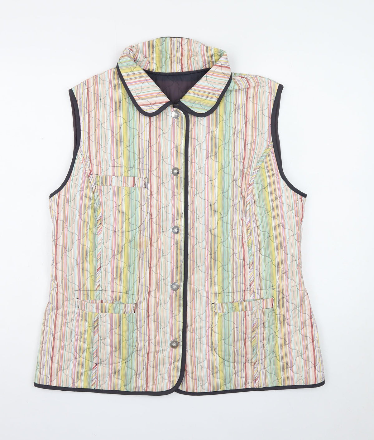Concept UK Women’s Multicoloured UK 16 Quilted Padded Waistcoat
