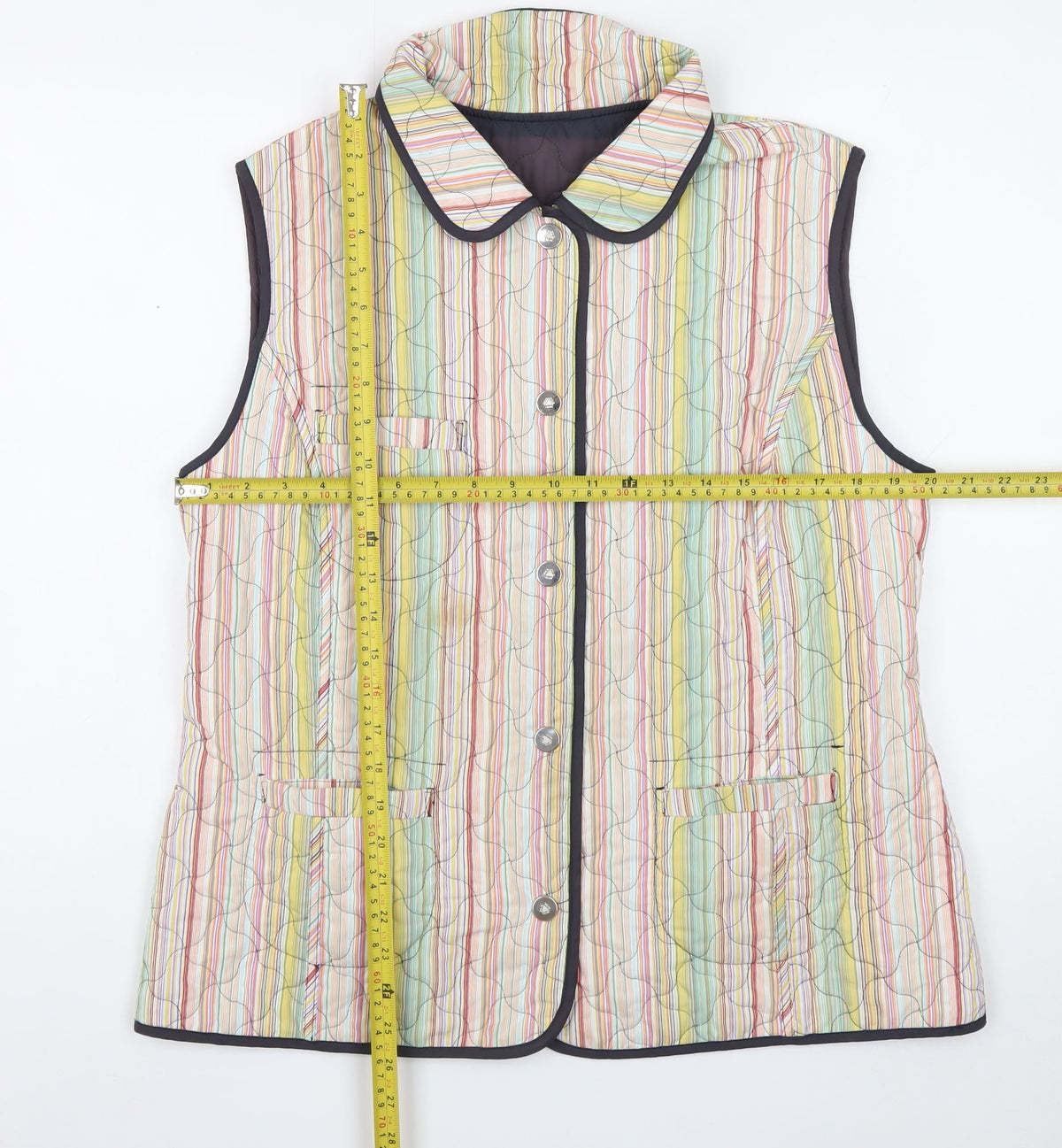 Concept UK Women’s Multicoloured UK 16 Quilted Padded Waistcoat