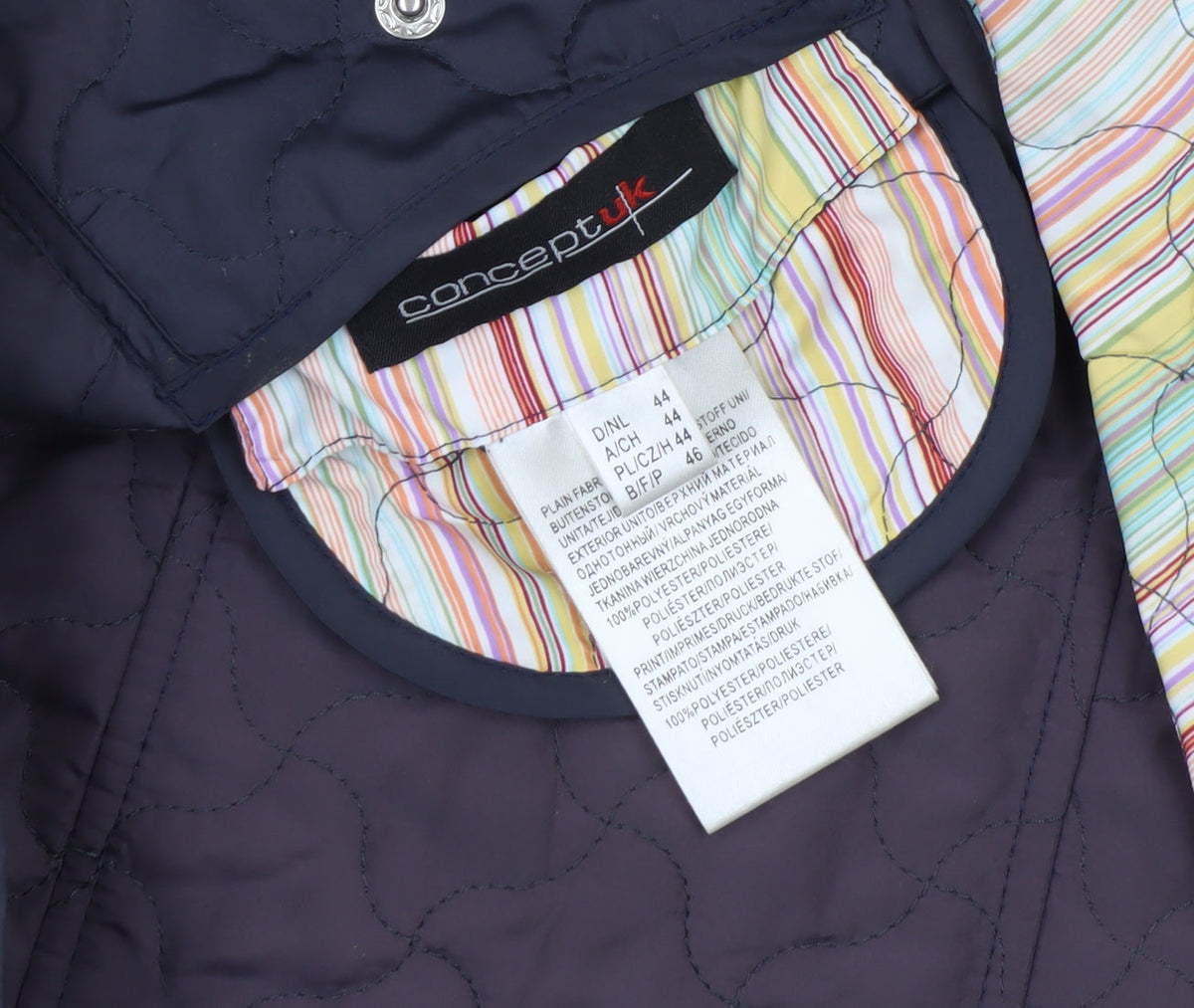 Concept UK Women’s Multicoloured UK 16 Quilted Padded Waistcoat