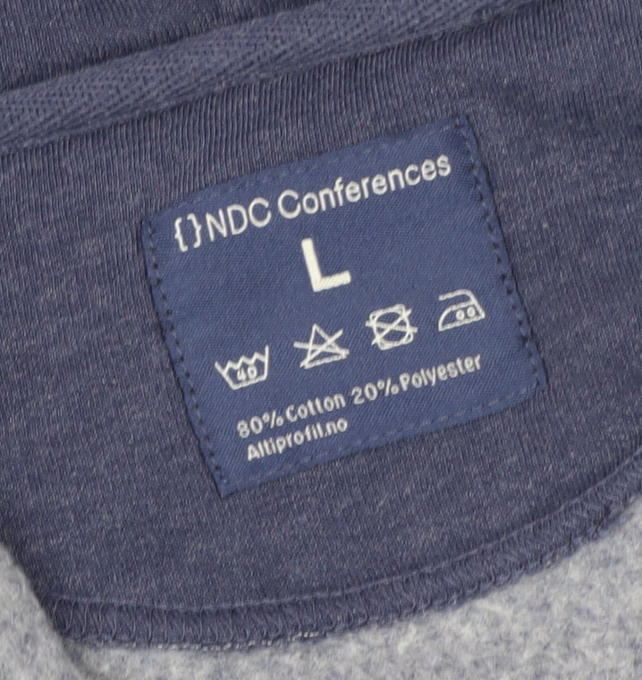 NDC Conferences Men's Blue L Skynet Terminator Full Zip Hoodie