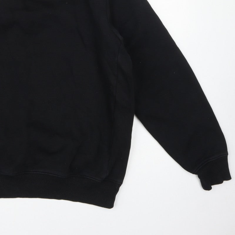Next Men’s Black L Crew Neck Pullover Fleece Sweatshirt