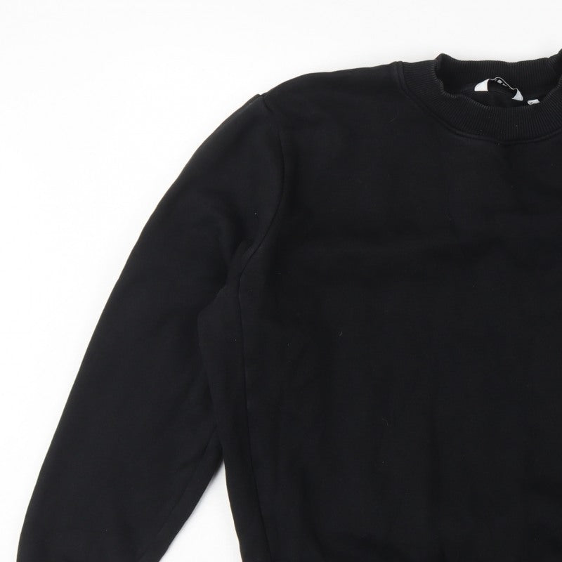Next Men’s Black L Crew Neck Pullover Fleece Sweatshirt